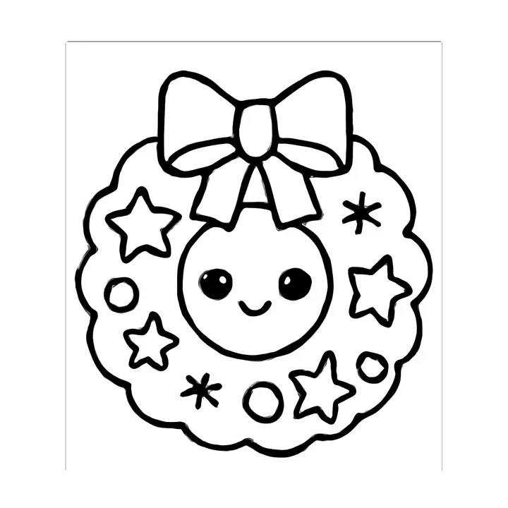 Coloriage Noël facile à imprimer