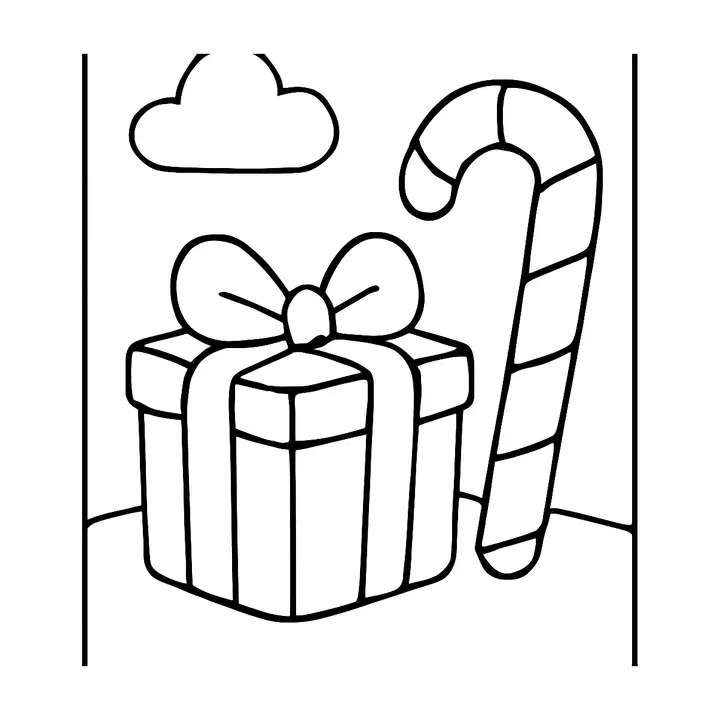 Coloriage Noël facile à imprimer