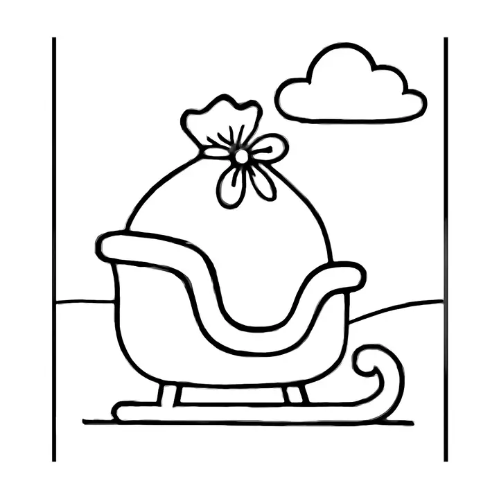 Coloriage Noël facile à imprimer