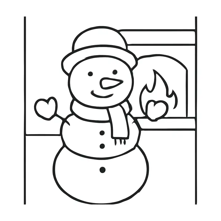 Coloriage Noël facile à imprimer