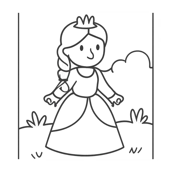 Coloriage Princesses à imprimer