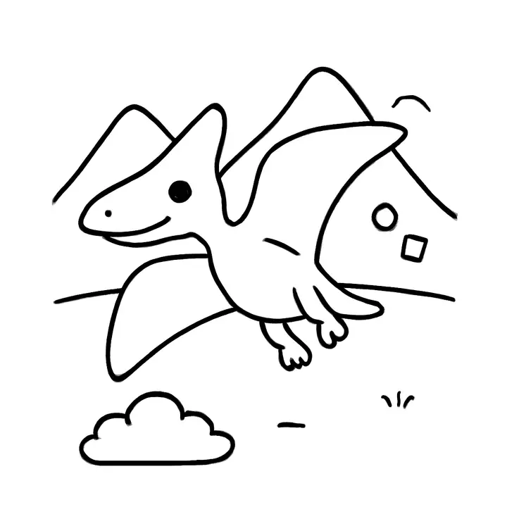 Coloriage dinosaure amusant à imprimer gratuitement