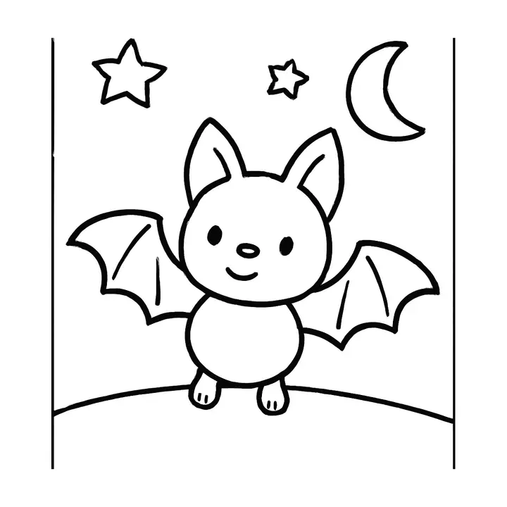 Coloriage Halloween amusant à imprimer pour petits monstres