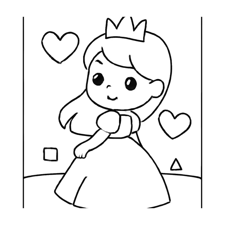 Coloriage de princesses magiques à imprimer gratuitement