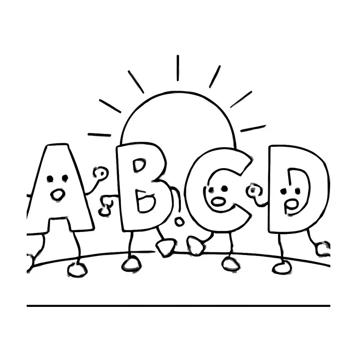 Coloriage alphabet gratuit pour petits artistes