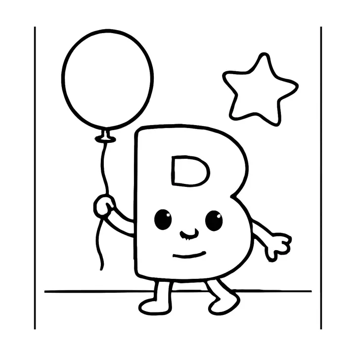 Coloriage alphabet amusant à imprimer pour les petits