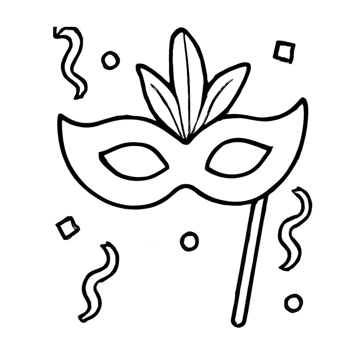 Coloriage Carnaval à imprimer