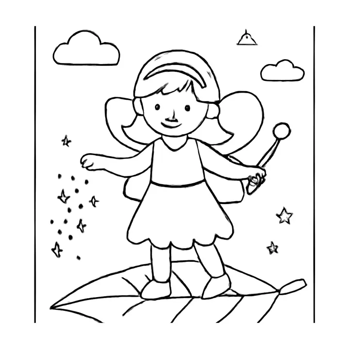 Coloriage fées enchanteurs gratuit à imprimer