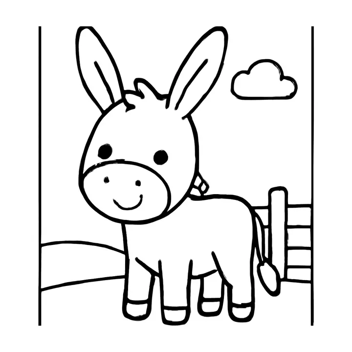 Coloriage d'animaux de la ferme gratuit pour petits artistes