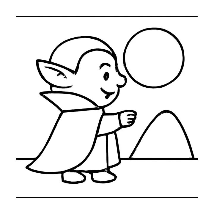 Coloriage sorcières rigolotes à imprimer pour Halloween