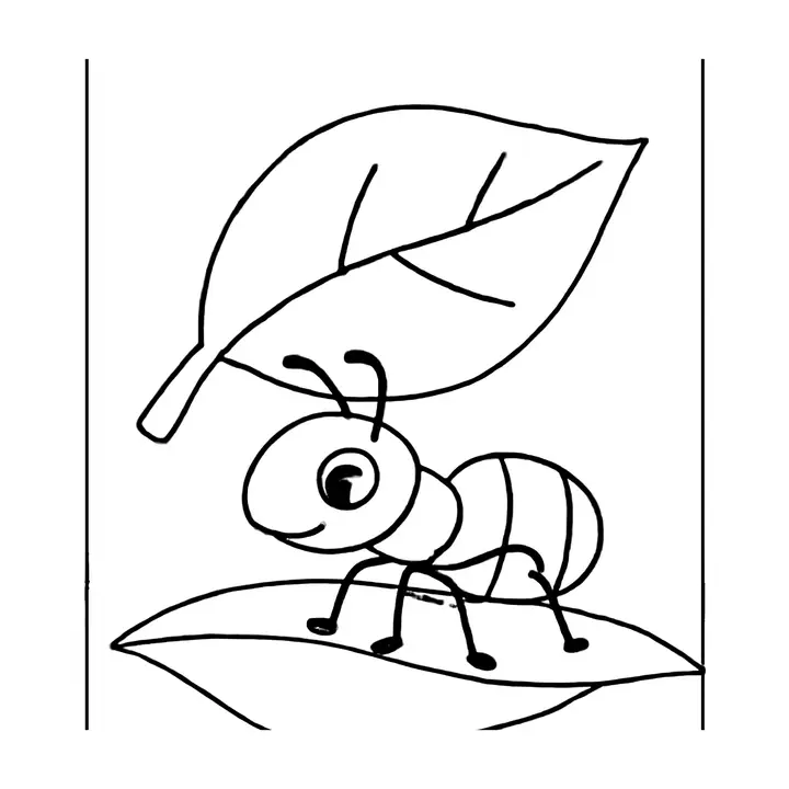 Coloriage d'insectes rigolos à imprimer pour les petits