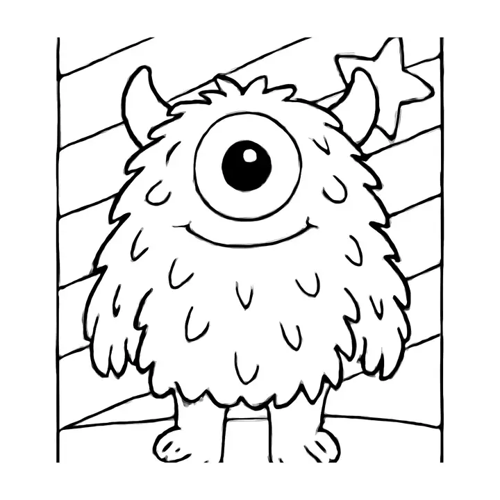 Coloriage monstres adorables à imprimer gratuitement