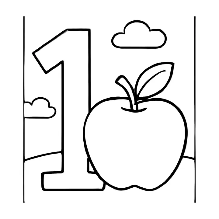 Coloriage chiffres amusants à imprimer pour petits artistes