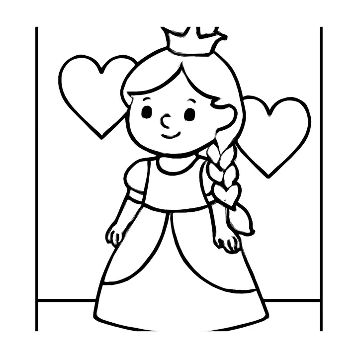 Coloriage princesse magique à imprimer pour les petits…