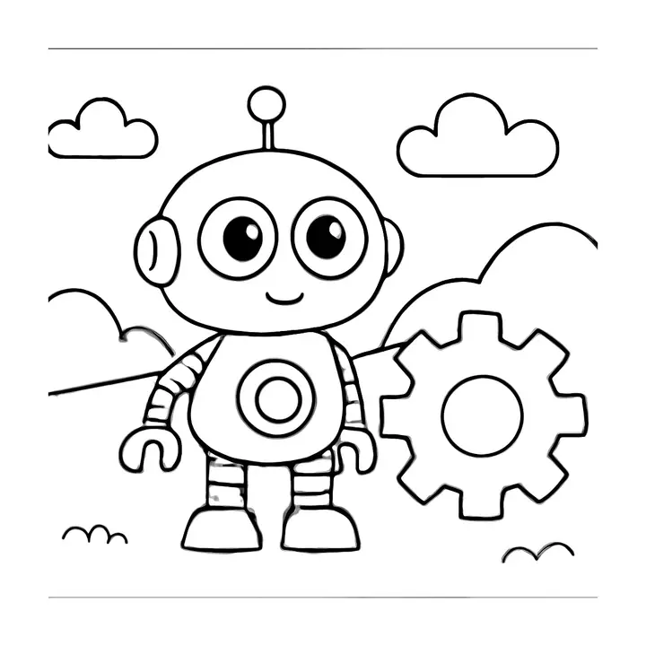 Coloriage robots amusants gratuits pour les petits artistes