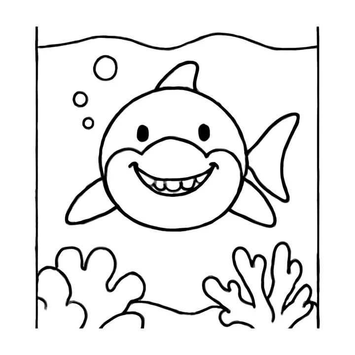 Coloriage créatures marines à imprimer pour petits artistes