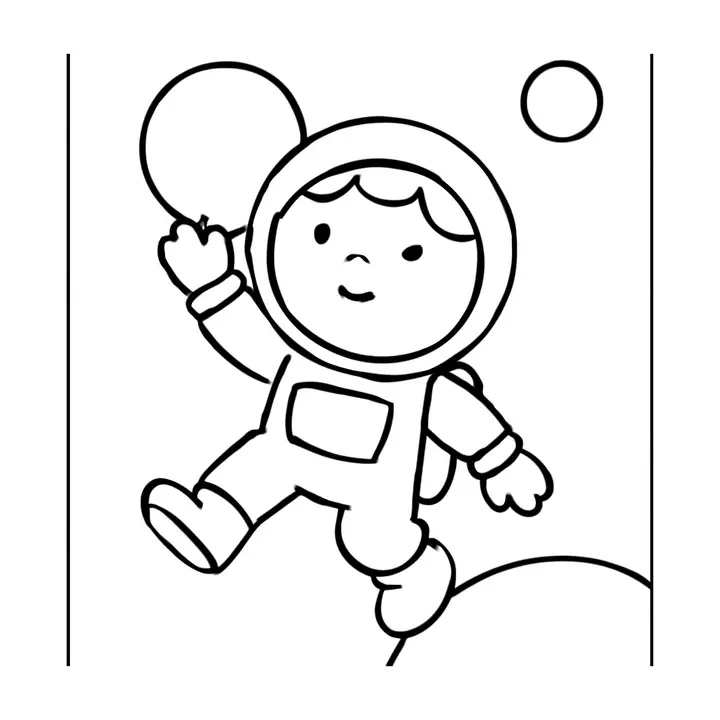 Coloriage Espace à imprimer