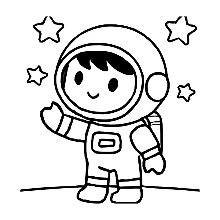 Coloriage Espace à imprimer