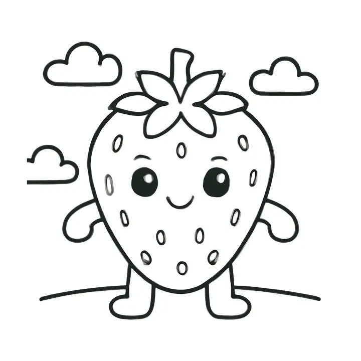 Coloriage Kawaii à imprimer