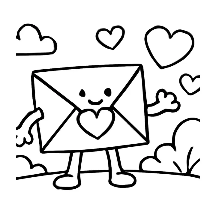 Coloriage Saint-Valentin à imprimer