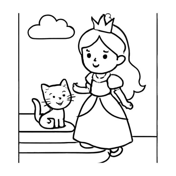Coloriage Princesses à imprimer