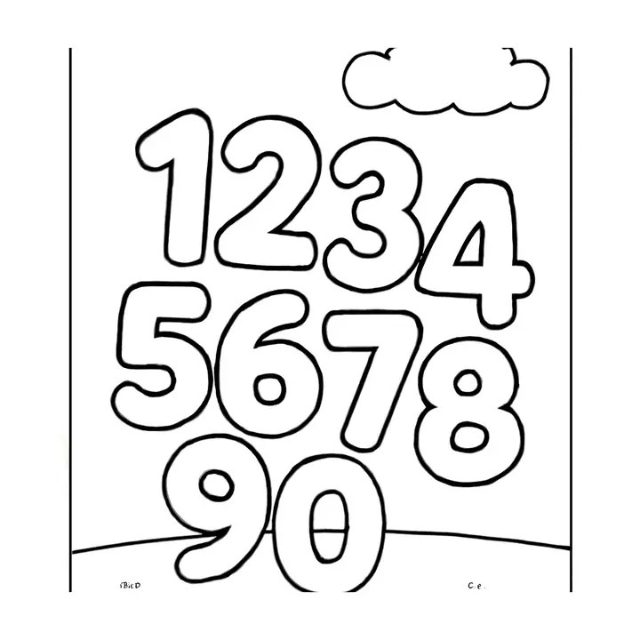 Coloriage Chiffres à imprimer