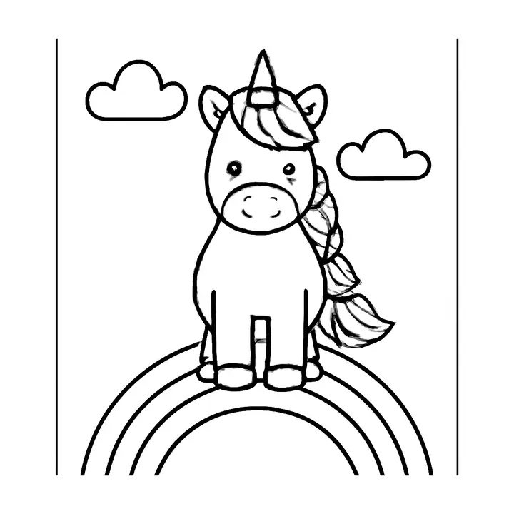 Coloriage Licornes à imprimer