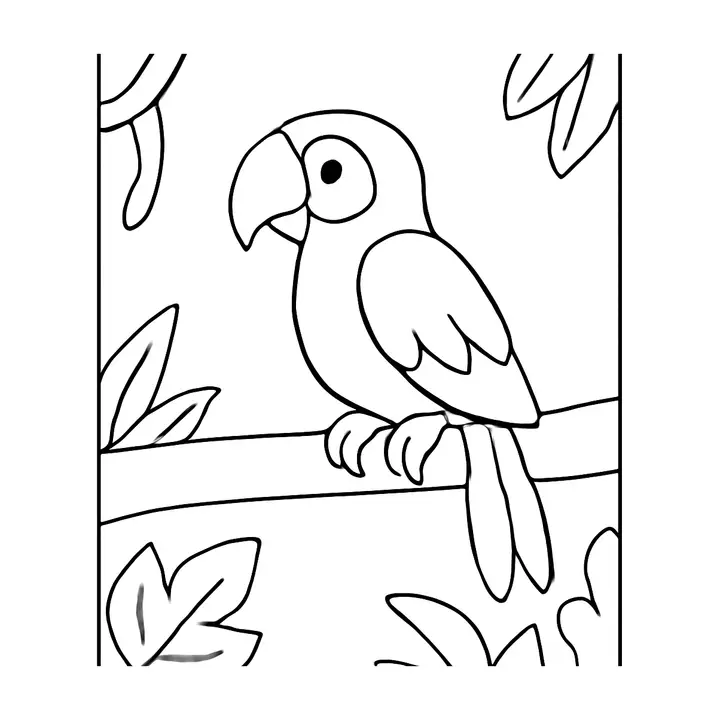 Coloriage Animaux de la jungle à imprimer