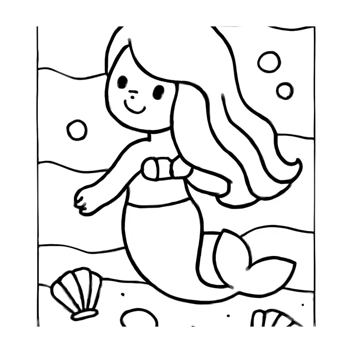 Coloriage Sirènes à imprimer