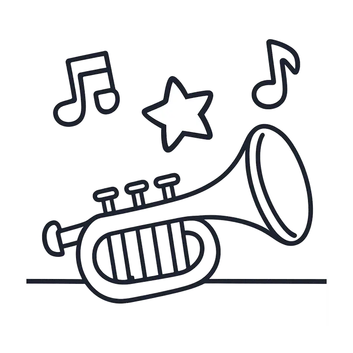 Coloriage Musique à imprimer