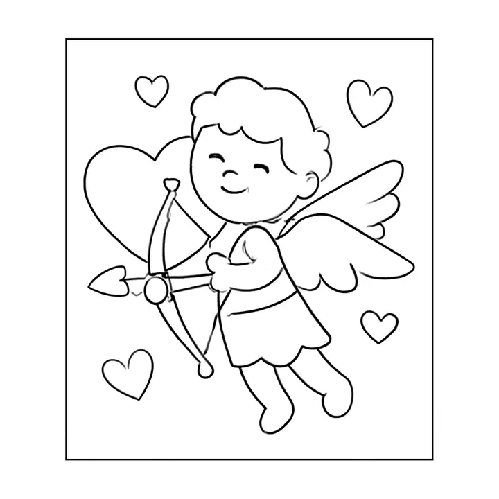 Coloriage Saint-Valentin à imprimer