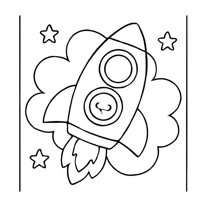 Coloriage Espace à imprimer