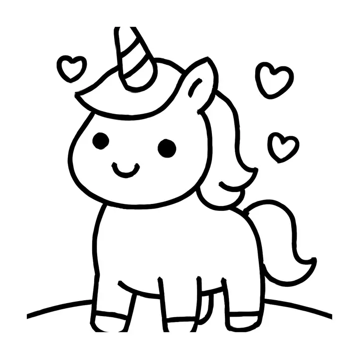 Coloriage Kawaii à imprimer