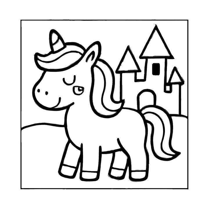 Coloriage Licornes à imprimer