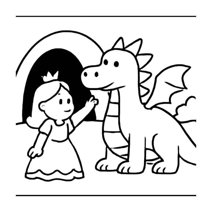 Coloriage Dragons à imprimer