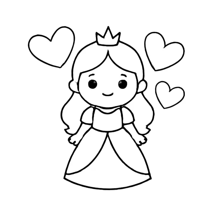 Coloriage Princesses à imprimer